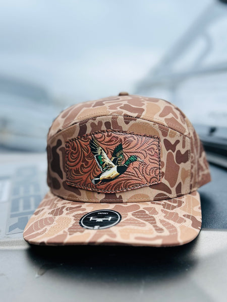 Tool leather Drake Mallard Hat