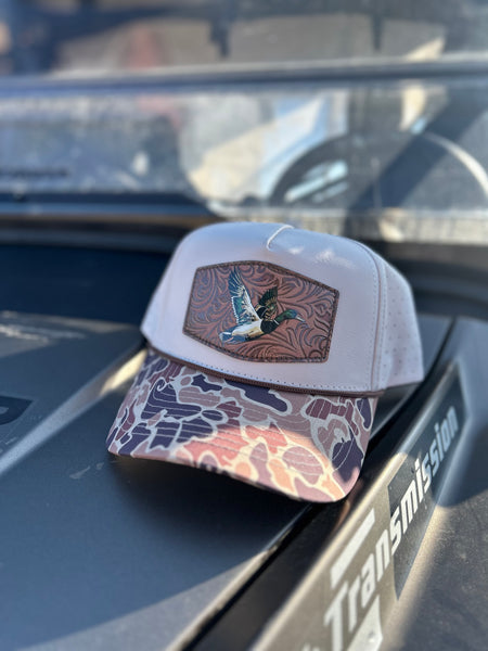 Tool leather Drake Mallard Hat