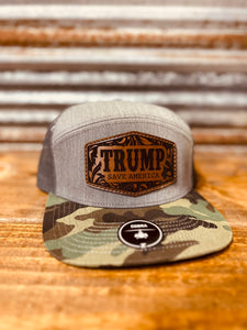 Tooled Leather Trump Hat